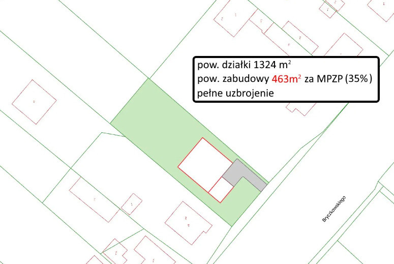 Działka Sprzedaż Szczecin Wielgowo ks. kan. Mieczysława Bryczkowskiego